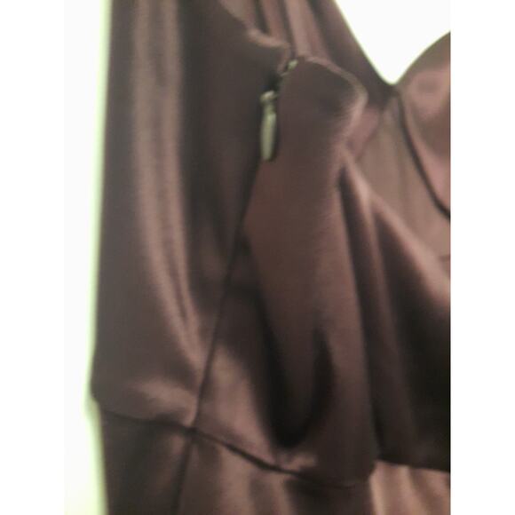 Ralph Lauren 16 Double-Faced Purple Satin Sleeveless Gown NWT msrp $598 READ - Picture 7 of 16